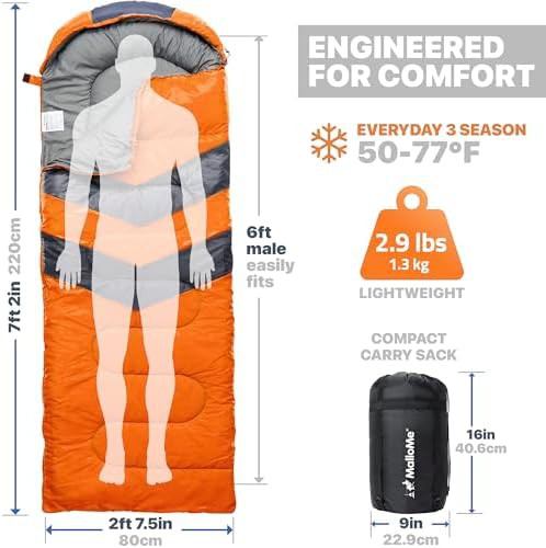Cold weather waterproof backpacking sleeping bag — photo 3
