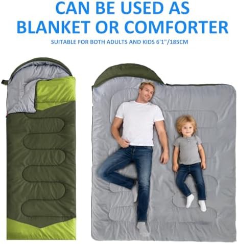 Three Season Lightweight Travel Sleeping Bag — photo 3