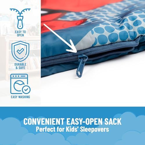 Spiderman spidey dots kids slumber bag — photo 3