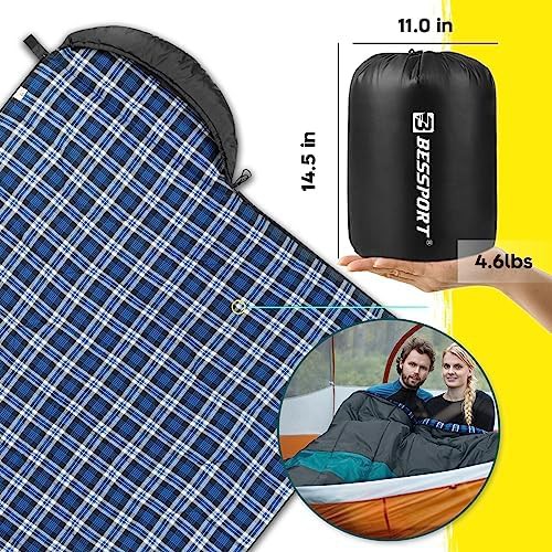 Flannel lined winter waterproof sleeping bag — photo 5