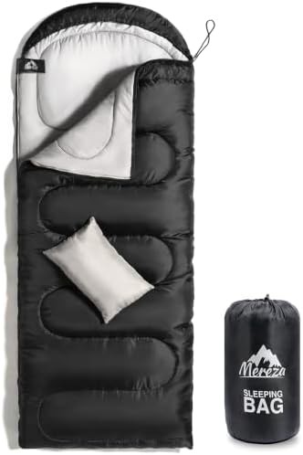 Black rectangular four season sleeping bag