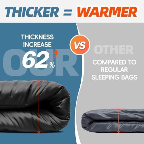 Black rectangular four season sleeping bag — photo 3