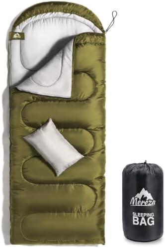 Rectangular winter backpacking bag with pillow