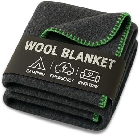 JMR wool military throw grey