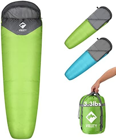 Villey ultralight mummy backpacking bag
