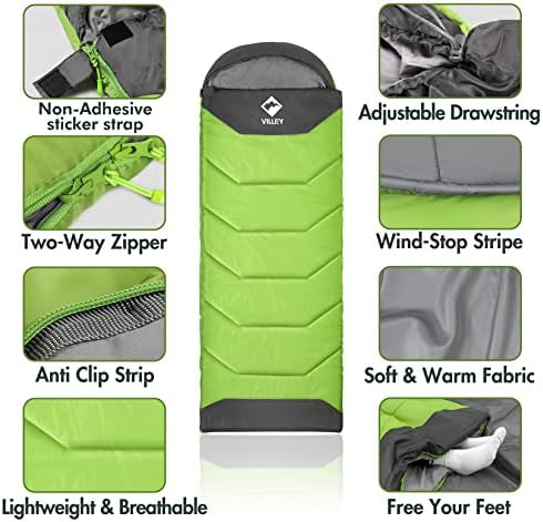 Villey lightweight backpacking sleeping bag — photo 3