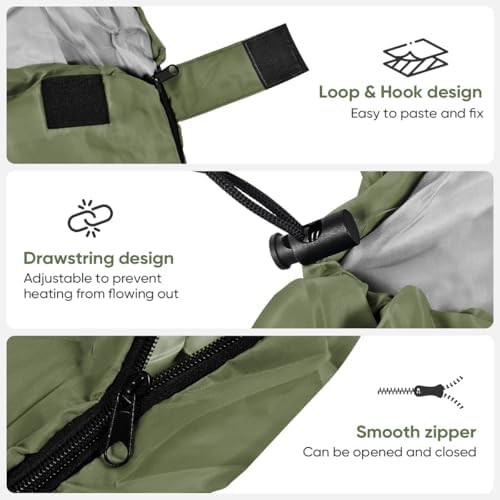 Green Four Season Waterproof Sleeping Bag — photo 3