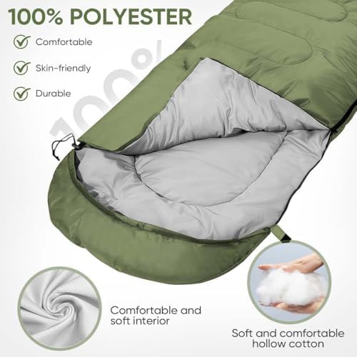 Green Four Season Waterproof Sleeping Bag — photo 4