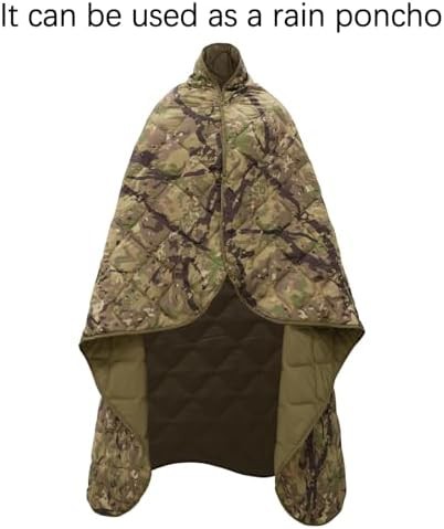 Camo waterproof poncho liner camping blanket — photo 4