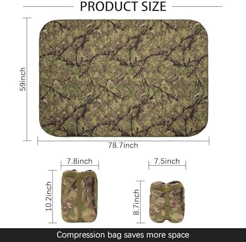 Camo waterproof poncho liner camping blanket — photo 5