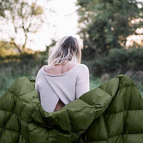 Water repellent duck down camping quilt — photo 3