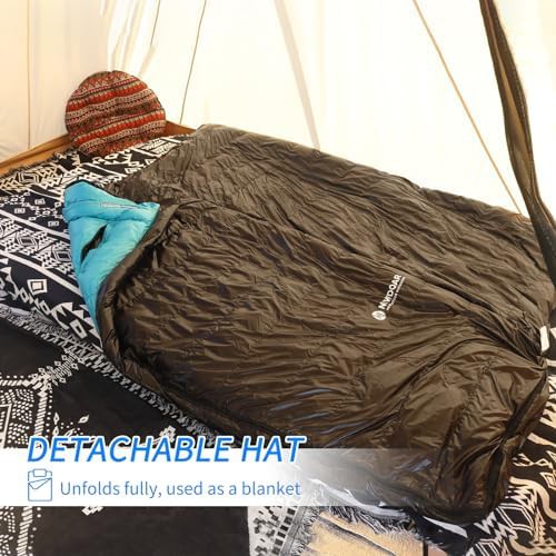 Wearable down hooded rectangular sleeping bag — photo 3