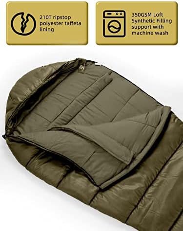 Extreme season mummy sleeping bag for adults — photo 4