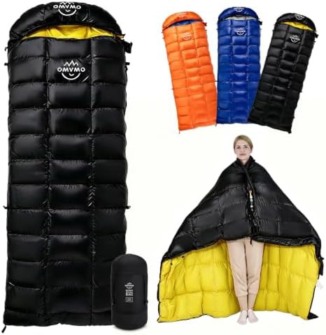 OMVMO rectangular down sleeping bag 20 degree