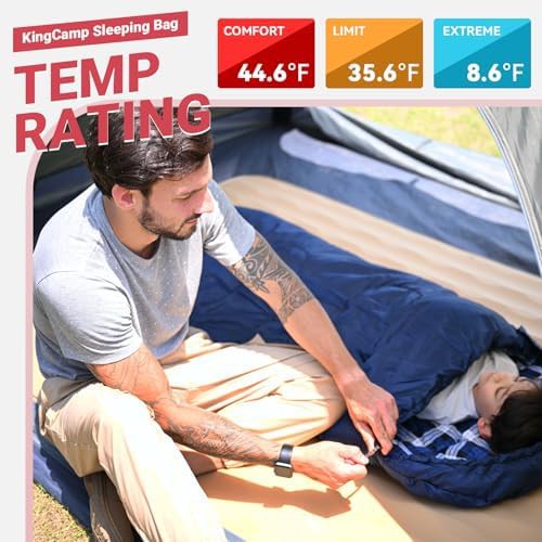 Kids Flannel Lined Three Season Sleeping Bag — photo 3