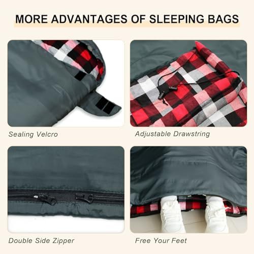 POEPORE double sleeping bag with pillows — photo 5