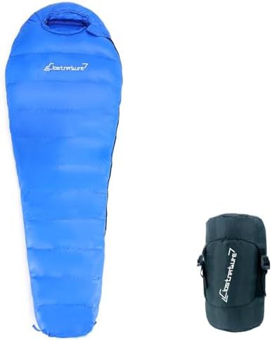 Down fill power winter mummy bag
