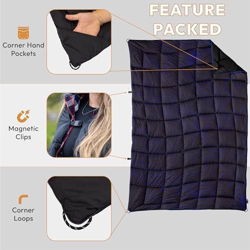 Logan peak packable outdoor puffy blanket — photo 5