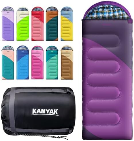Eggplant and black cold weather sleeping bag
