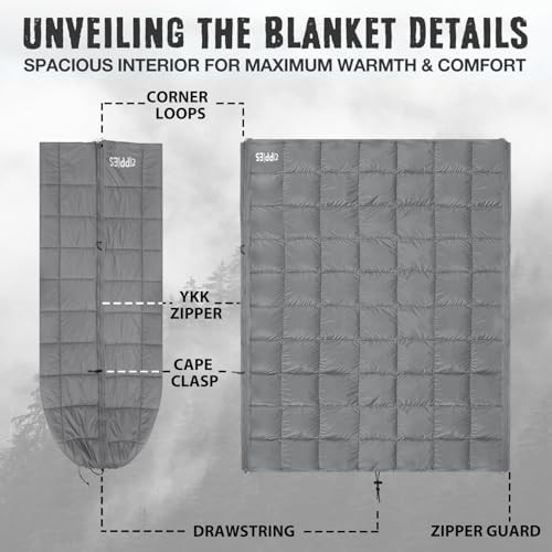 Compact Thinsulate insulation puffy camping blanket — photo 4