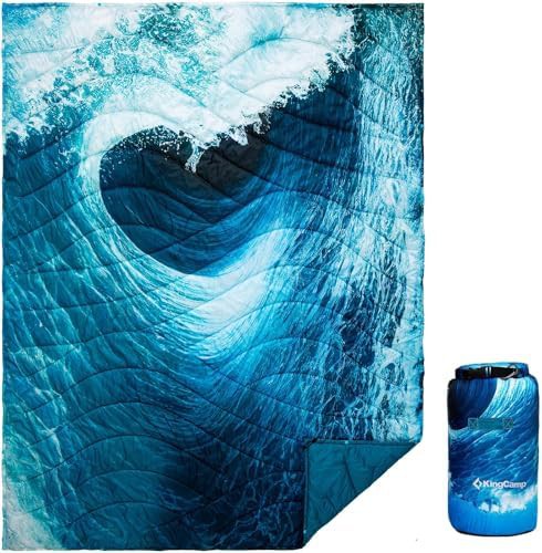 Seawave Printed Wearable Down Alternative Blanket