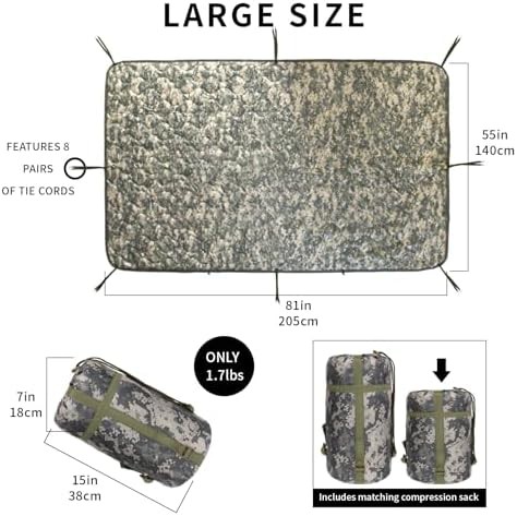Camo poncho liner survival military blanket — photo 3