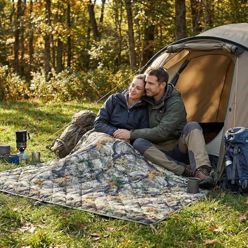 Camo poncho liner survival military blanket — photo 4