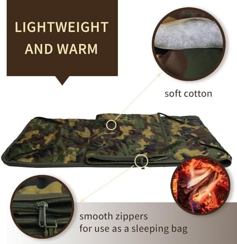 Insulated Survival Camo Sleeping Blanket — photo 3