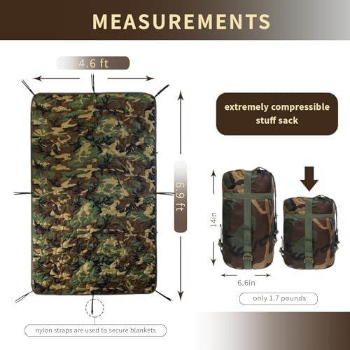 Insulated Survival Camo Sleeping Blanket — photo 4
