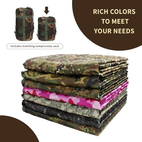 Insulated Survival Camo Sleeping Blanket — photo 5