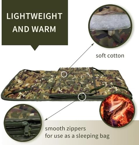 Camo Military Poncho Liner Sleeping Bag — photo 3