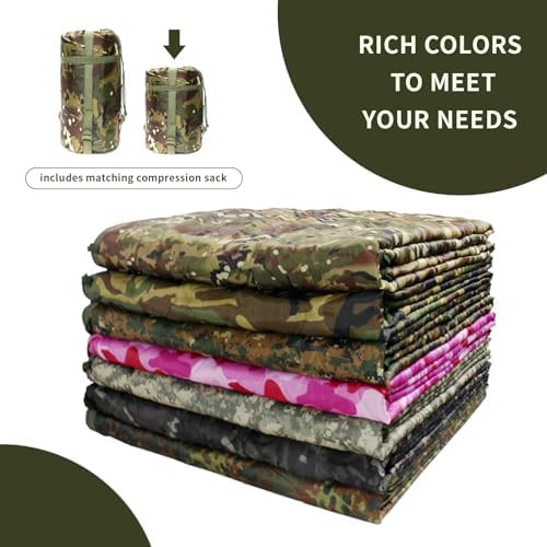 Camo Military Poncho Liner Sleeping Bag — photo 5
