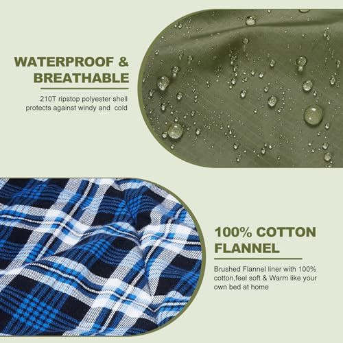 Double Sleeping Bag with Fleece Hood — photo 3