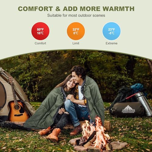 Double Sleeping Bag with Fleece Hood — photo 4