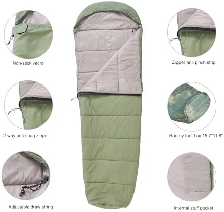 Ultralight nylon mummy backpacking sleeping bag — photo 3