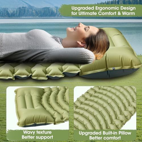 Extra thick self inflating sleeping pad with pump — photo 3