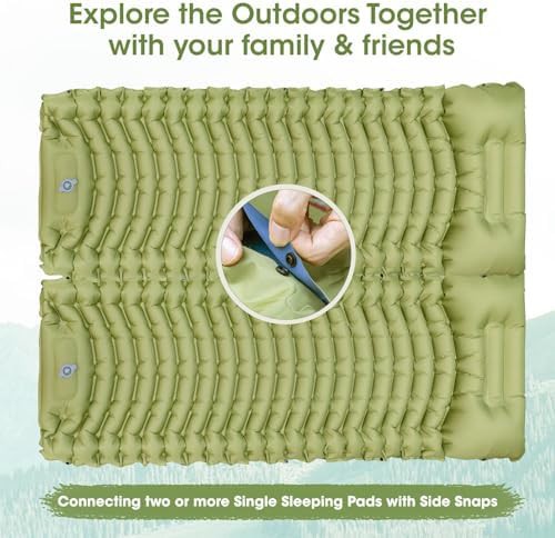 Extra thick self inflating sleeping pad with pump — photo 5