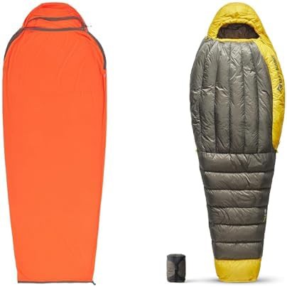 Reactor liner Spark down mummy sleeping bag two