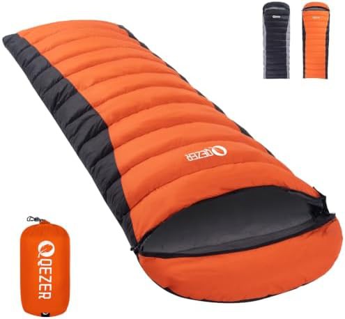 Qezer down all season backpacking sleeping bag