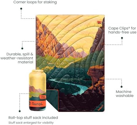 National Park Zion Travel Blanket — photo 3