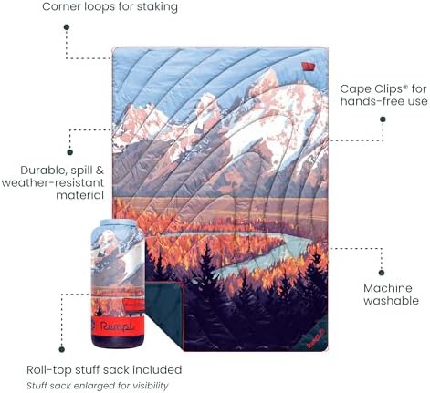 National Park Grand Teton Travel Blanket — photo 3