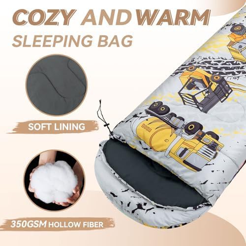 Lightweight three season sleeping bag for kids — photo 4