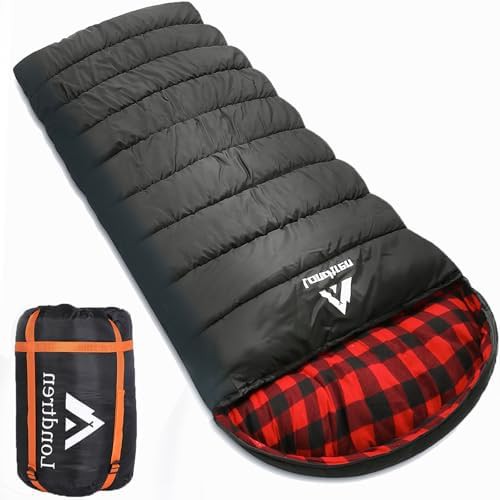 Londtren large winter flannel sleeping bag