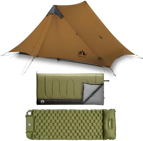 Two Person Ultralight Tent and Sleeping Set