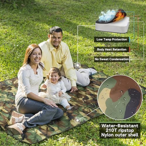 Camo insulated military poncho liner — photo 4