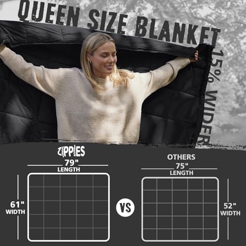 Queen size waterproof puffy camping quilt — photo 3