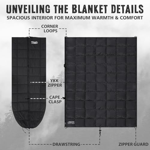 Queen size waterproof puffy camping quilt — photo 4