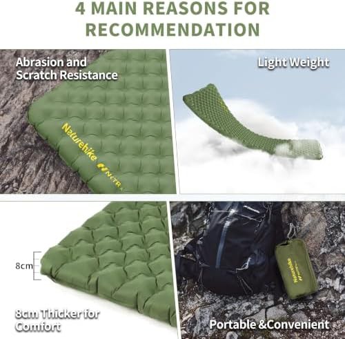 Naturehike insulated ultralight sleeping pad with air pump — photo 3