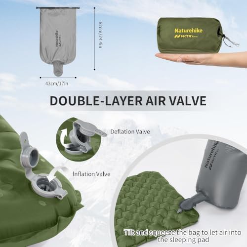 Naturehike insulated ultralight sleeping pad with air pump — photo 5