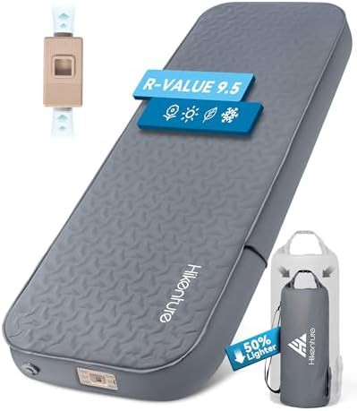 Thick single person self inflating sleeping pad